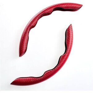 Steering Wheel Cover,Carbon Fiber Car Steering Wheel Cover with Non-Slip Lining
